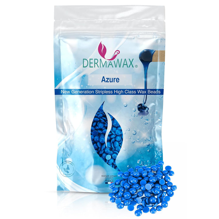 Dermawax 800 Gramm Azure Vegan Waxing Perlen zur Haarentfernung Intimbereich Bikinizone Achseln Rück