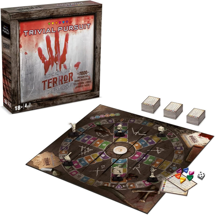 Winning Moves Trivial Pursuit de Terror - Brettspiel mit 1800 Fragen - spanische Version