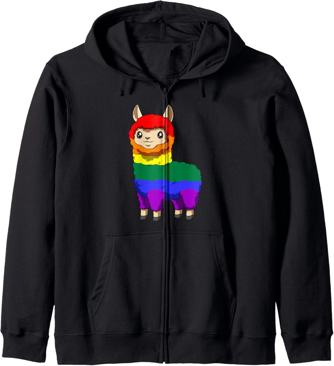 LGBTQ Stolz Schwul-Lesbisch Llama Kapuzenjacke