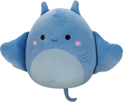 Squishmallows SQCR05429 - Lux der Mantarochen 30 cm, offizielles Jazwares Plüsch, superweiches Kusch
