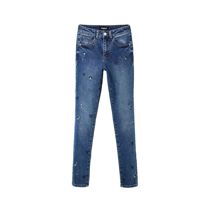 Desigual Damen Casual Pants 38 Blau, 38 Blau