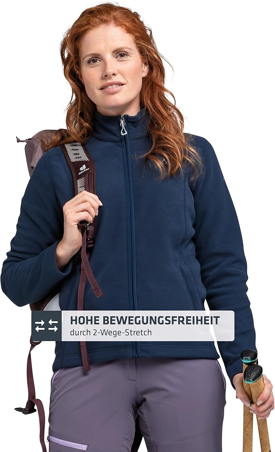Schöffel Damen Fleece Jacket Leona3, leichte und wärmende Fleecejacke, schnell trocknende Outdoorjac
