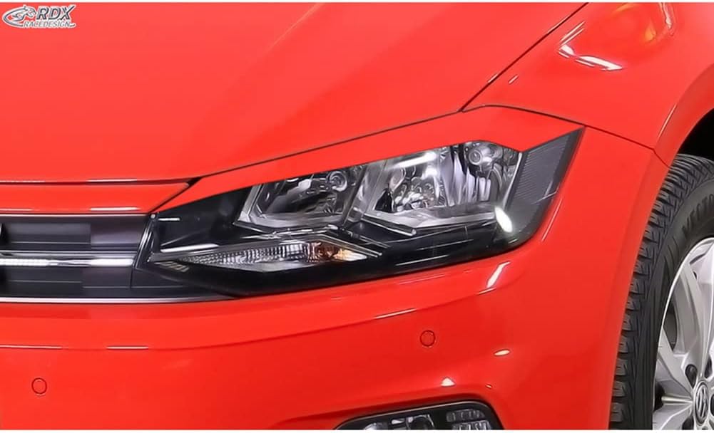 Scheinwerferblenden kompatibel mit Volkswagen Polo (AW) 2017- (ABS)