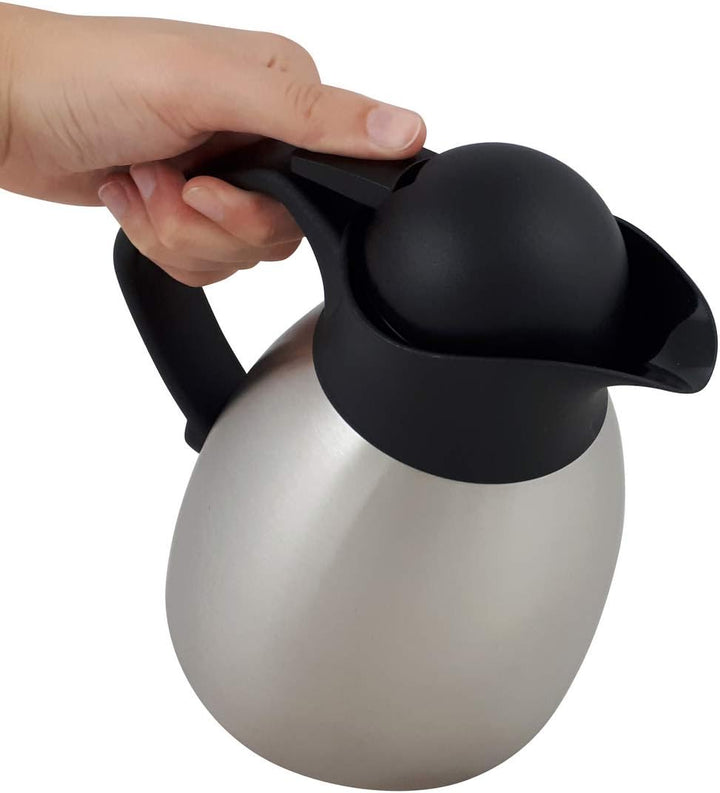 Helios Enduro Push Edelstahl-Isolierkanne, matt, 0,6 Liter, 0,6 Liter