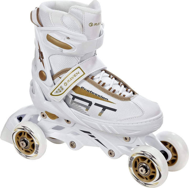RAVEN Profession 4in1 Inlineskates Triskates Rollschuhe Schlittschuhe Inliner für Kinder und Erwachs
