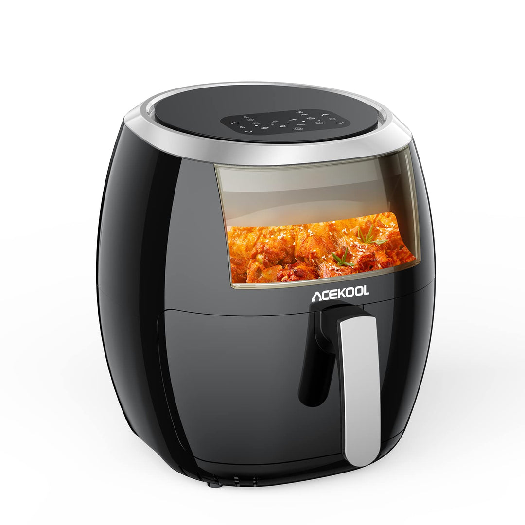 Heissluftfritteuse XXL, 8L Fassungsvermögen - 1800W Leistung - Ölfreies Frittieren mit 8 Programmen,
