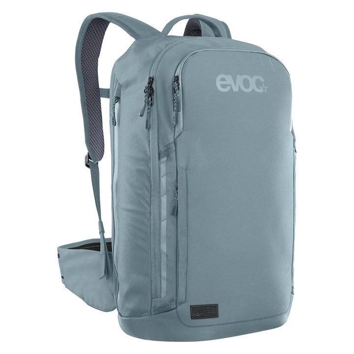EVOC COMMUTE PRO 22 Rucksack (Fahrradrucksack, inkl. Rückenprotektor, recyceltes Polyester, Fahrradz