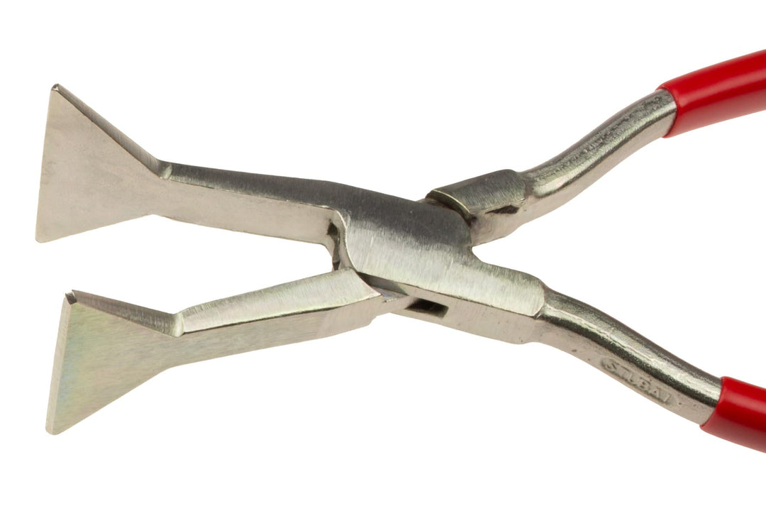 Stubai Quetschfalzzange gerade, mit durchgestecktem Gewerbe in Nirolook 80mm - 282801NR 80mm - Nirol