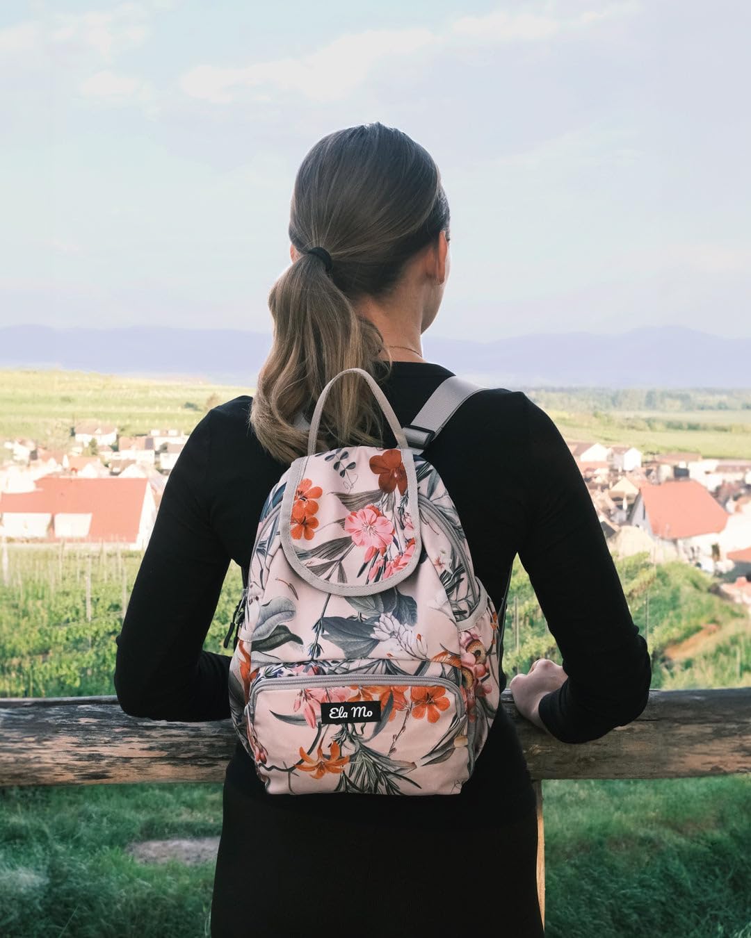 Ela Mo Mini Rucksack Damen - Klein. elegant. super handlich - Rucksack Handtasche als idealer Beglei