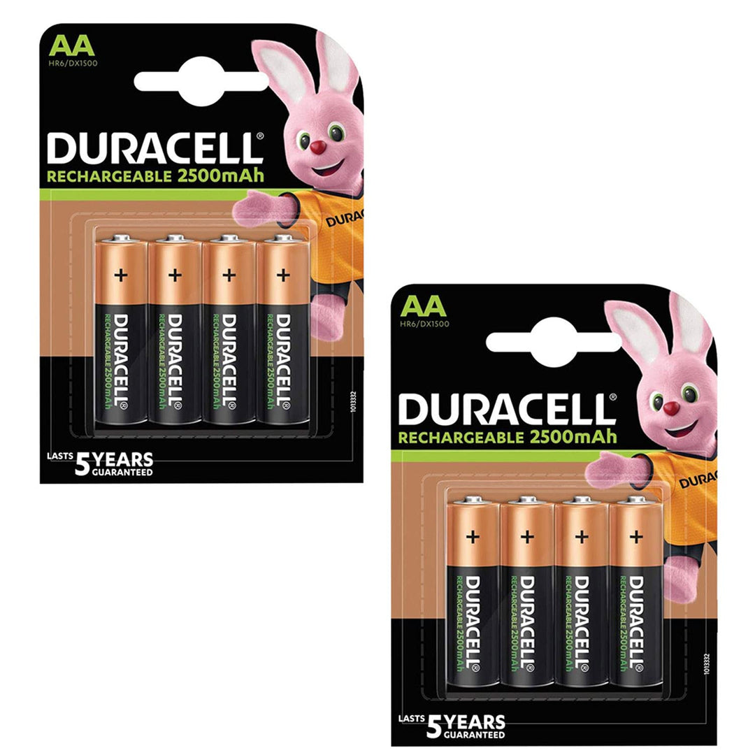 Duracell Duralock Akku PreCharged (AA, HR6, 1,2 Volt, 2500mAH) 8 Stück 8 Pack, 8 Pack