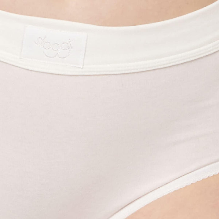 Sloggi 6er Pacl Double Comfort - Damen - Maxi Slip - Baumwolle 38 Weiss, 38 Wei&#xDF;