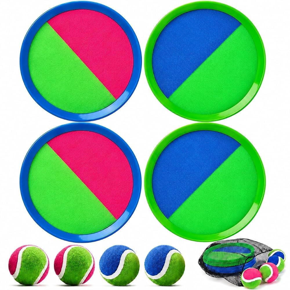 Klettballspiel Klettball Strandspielzeug-Wurfspiel, Outdoor-Spiele für Kinder und Erwachsene, garten