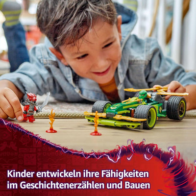 LEGO NINJAGO Lloyds Actionflitzer - Auto Bauspielzeug mit 2 Minifiguren für Rollenspiele, baubares S