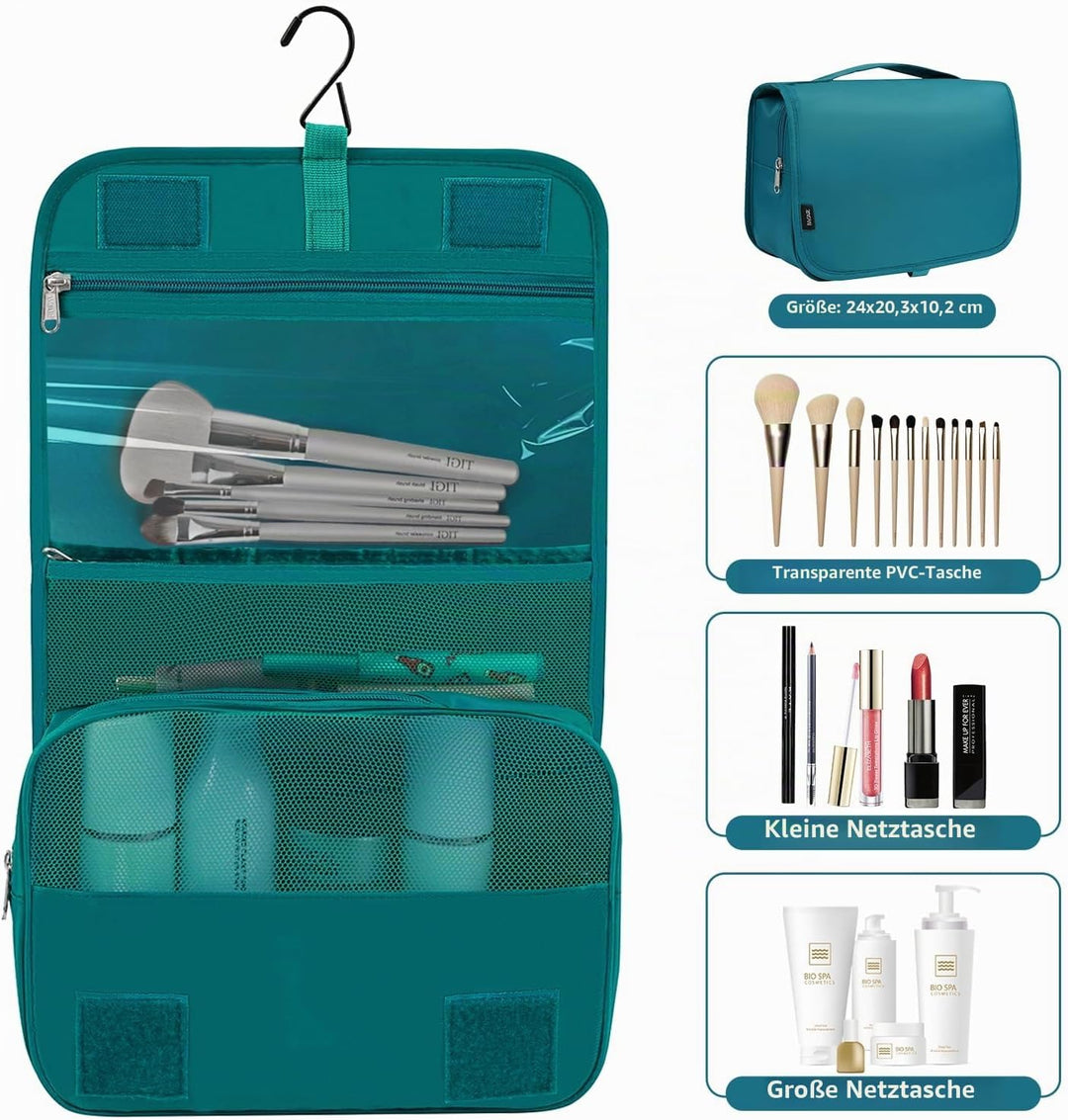 BAGAIL 10er-Set Packwürfel in verschiedenen Grössen Packorganizer für Reisezubehör Handgepäckkoffer