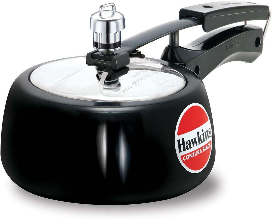 HAWKINS CB15 harteloxierter Schnellkochtopf, aluminium, 1.5 liters, Contura Schwarz 1.5-Liter, 1.5-L