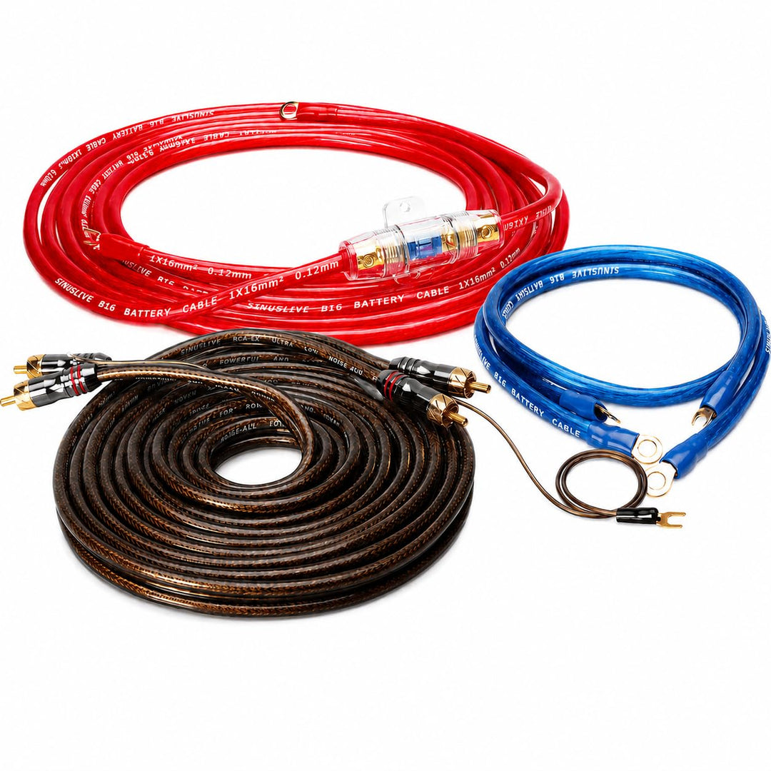 Sinuslive KS-16 5m Car-HiFi Batteriekabel Set 16mm², 16mm²