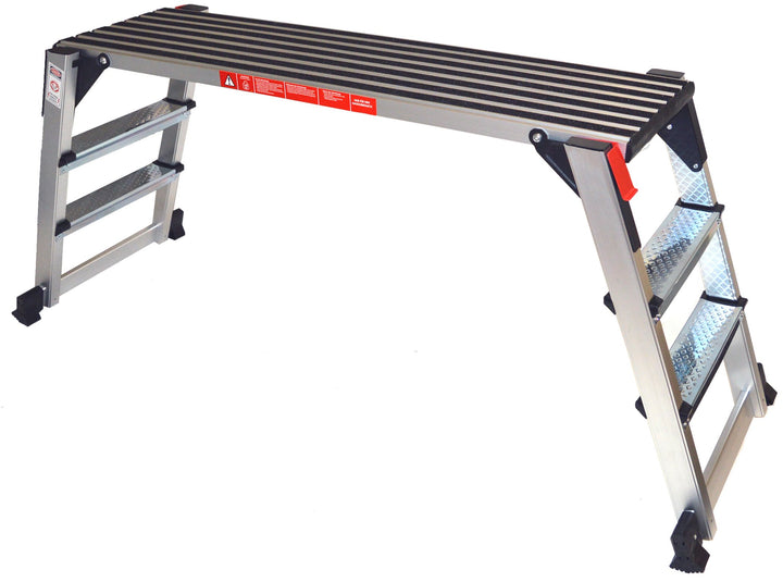 Arbeitsplattform Arbeitsbühne Gerüstleiter 70 cm Arbeitshöhe Aluleiter Tritt Stufentritt (70 cm Arbe