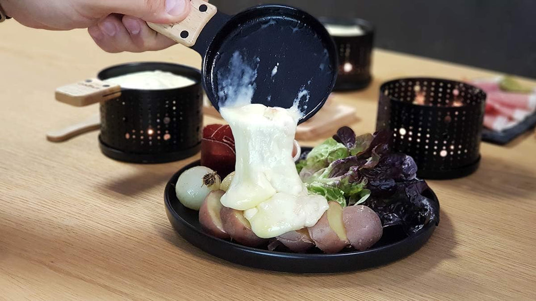 Cookut Lumi Raclette-Set, Metall, Schwarz, 4