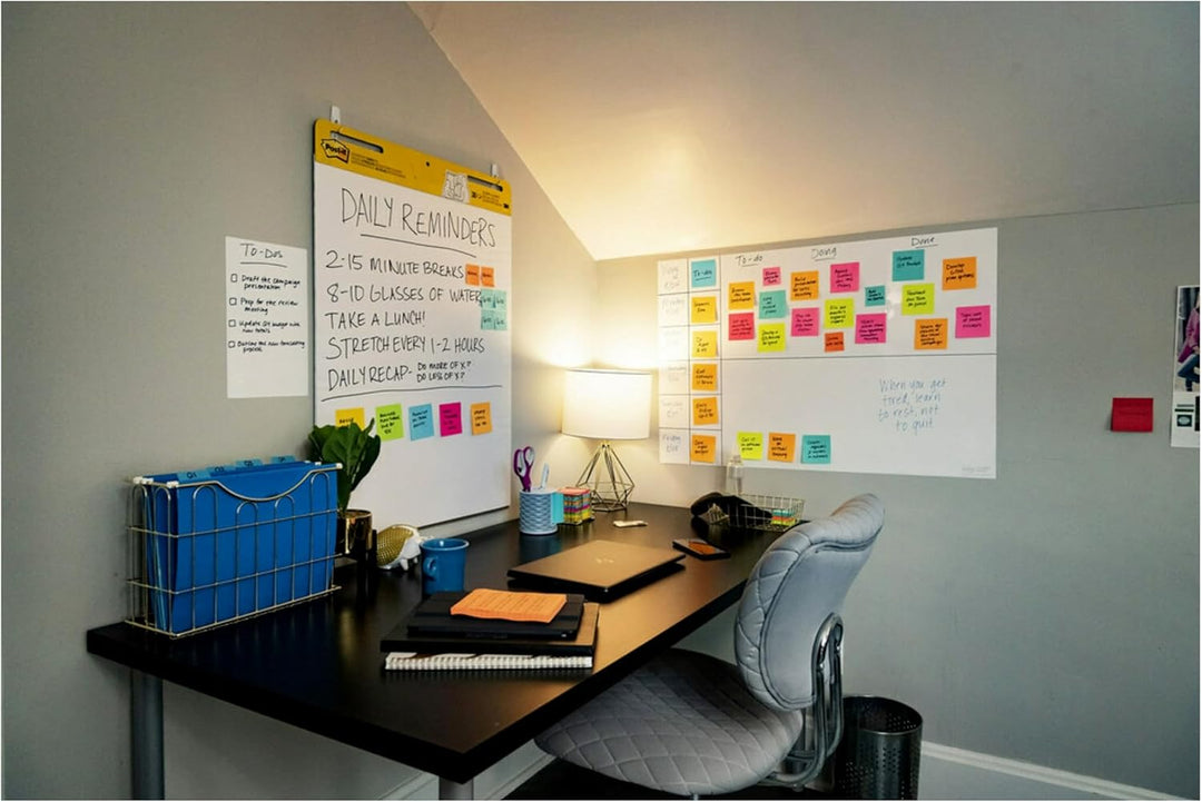 Post-it Super Sticky Meeting Chart, kariert, 2 Blöcke, 635 mm x 762 mm Kariert 2 Stück, Kariert 2 St