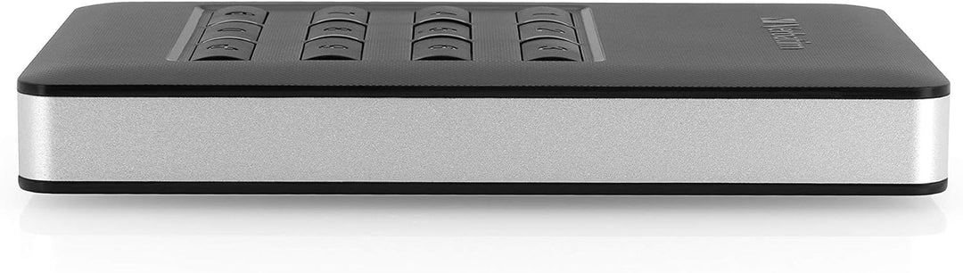 Verbatim Store ‘n’ Go Secure Portable I 2 TB I Schwarz I Externe Festplatte mit Code-Zugang I USB 3.