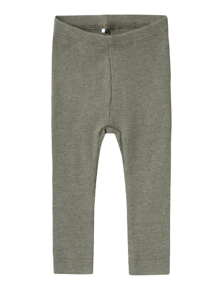 NAME IT Unisex Baby Nbnkab Noos Leggings 68 Dusty Olive/Detail:melange, 68 Dusty Olive