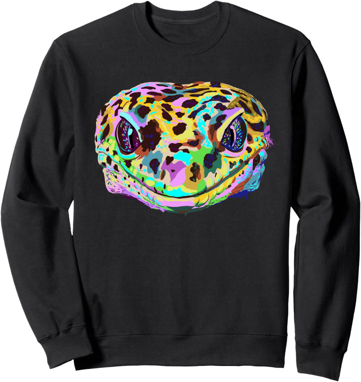 Buntes Eidechsen Leopardgecko Sweatshirt