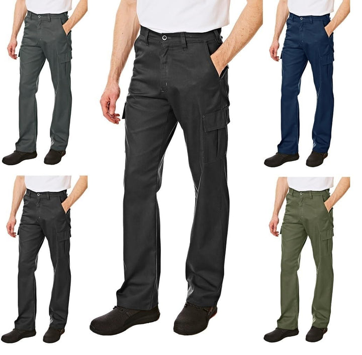 Lee Cooper Herren LCPNT205 robuste und pflegeleichte Arbeitshose mit mehreren Taschen Schwarz 34W /