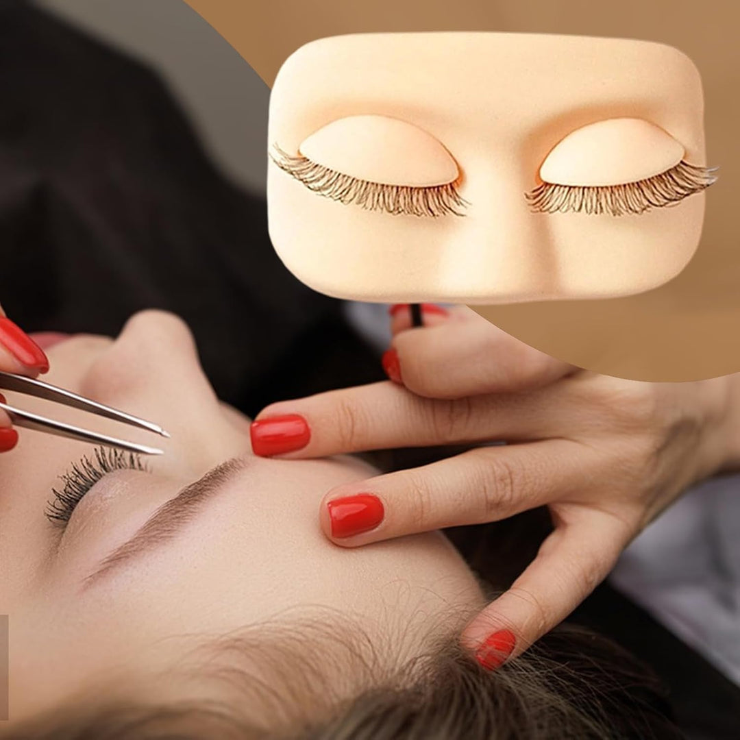 Lash Mannequin-Kopf, weiches Silikon-Modell, Make-up-Mannequin-Gesicht, für Training, Schönheitssalo