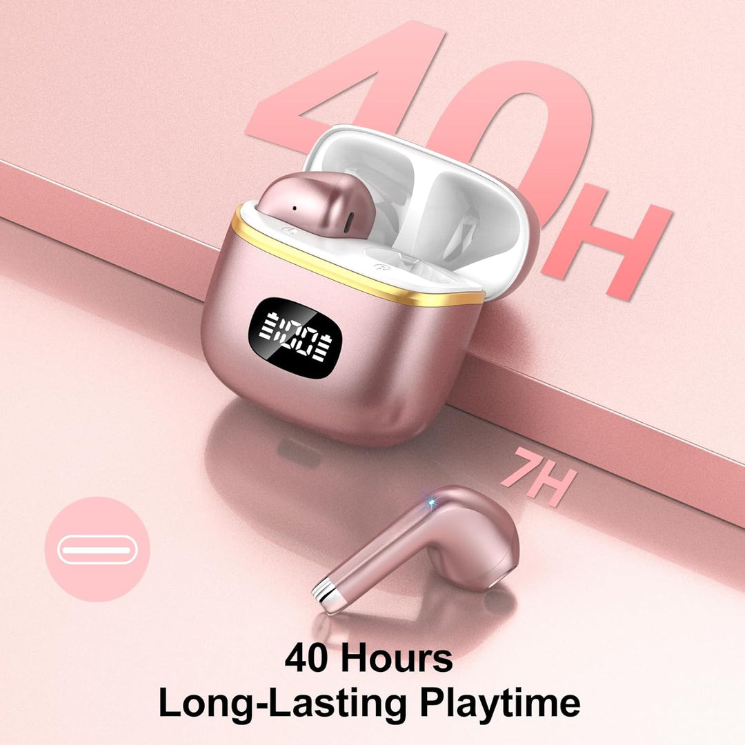 Bluetooth Kopfhörer, 2026 Neu In Ear Kopfhörer Kabellos Bluetooth 5.3 mit 4 ENC Mic, HiFi Stereo Noi