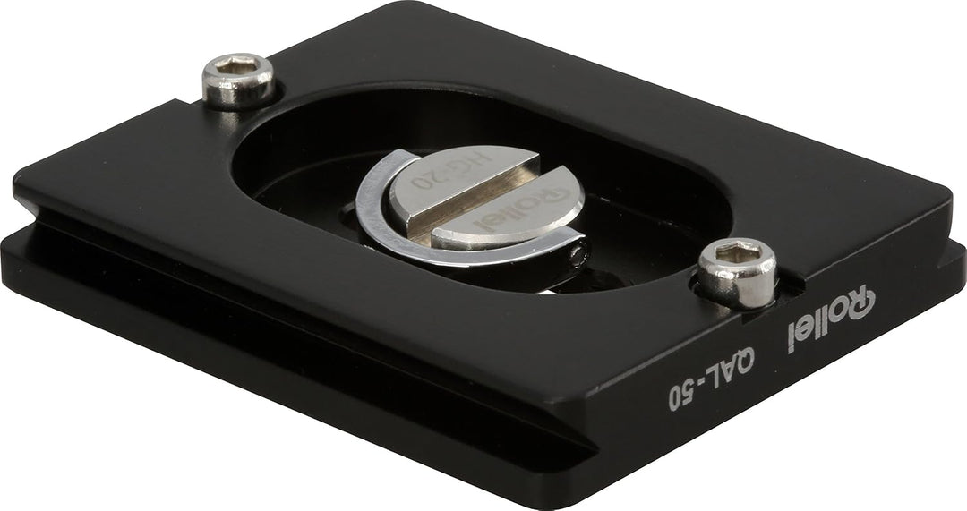 Rollei Carbon Stativ CT-5C, Black &amp; QAL-50 - professionelle Kamera-Schnellwechselplatte/Schnellversc
