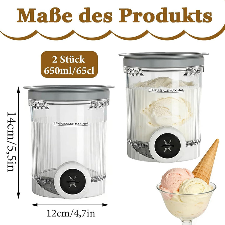 Creami Behälter, 2 Stück Eiscremebehälter für Die Ninja Creami NC700 NC701, Ninja Swirl Eismaschine