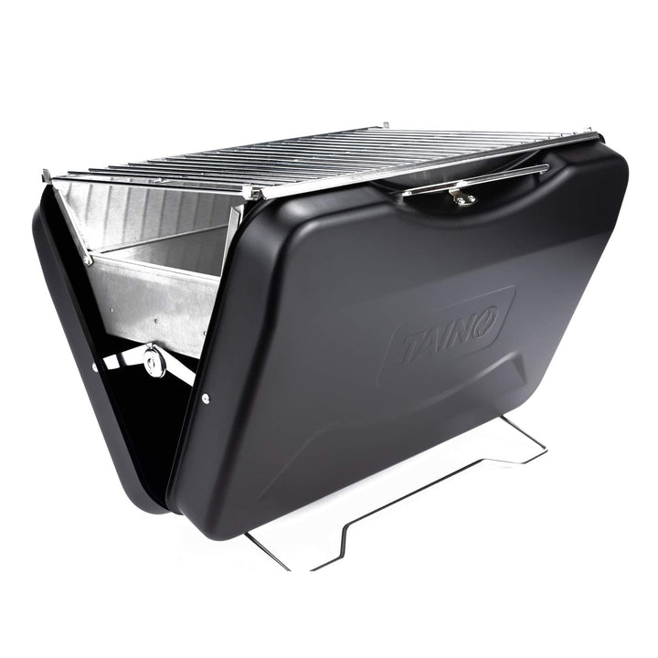 TAINO MOX Holzkohlegrill BBQ Koffergrill Camping-Grill Kohlegrill Retro-Stil klappbar Griller tragba