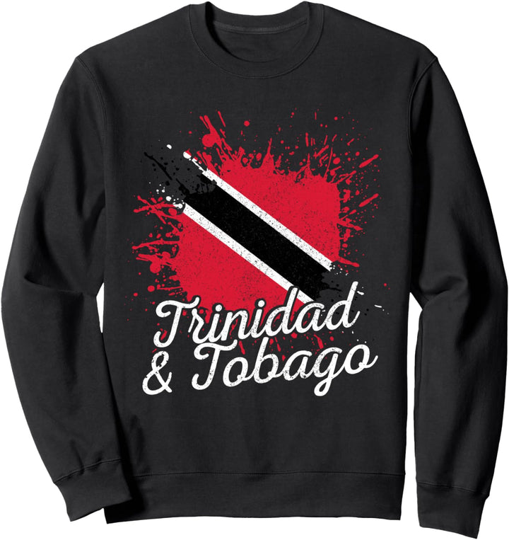 Trinidad & Tobago Flagge Vintage Karibik Souvenir Sweatshirt
