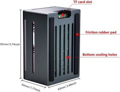 GeeekPi Raspberry Pi 4 Aluminum Gehäuse mit Ultra Thin Ice Tower Cooler,Raspberry Pi 4 Gehäuse mit 4