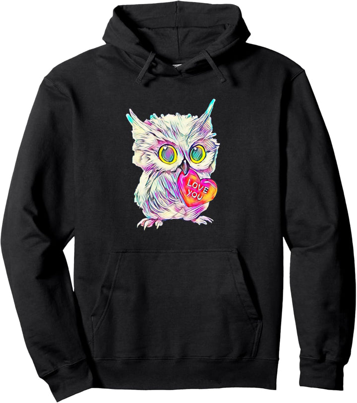 Eule Motiv Raubvogel Vögel Tiere Schnabel Krallen Eulen Pullover Hoodie
