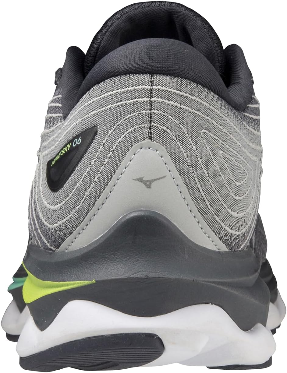 Mizuno Herren Wave Sky 6Laufschuh 42 EU Quiet Shade Silver, 42 EU Quiet Shade Silver