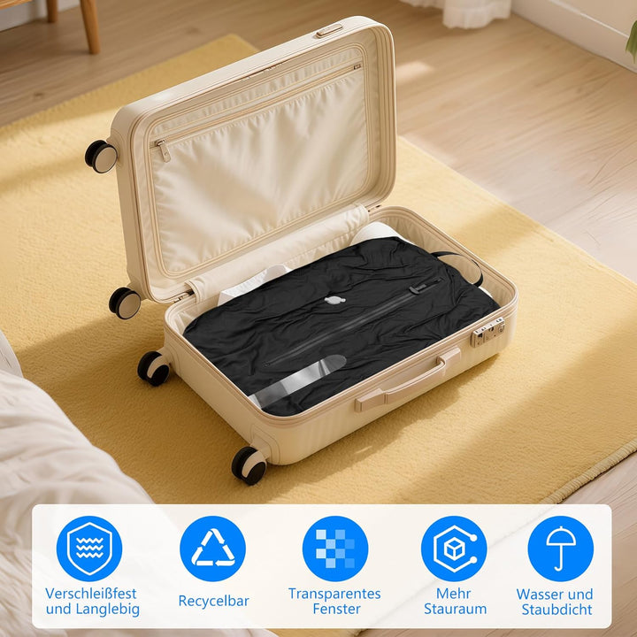 Vakuumbeutel für Kleidung Reise, 17L Wiederverwendbar TPU Vacuum Bags mit Luftdichtem, IP67 Wasserdi