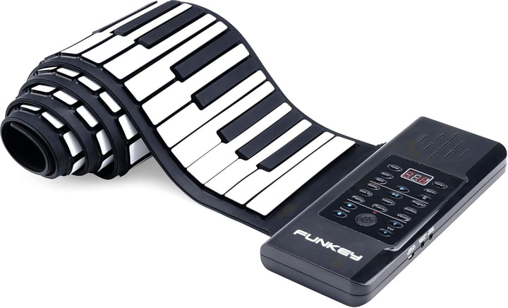 Funkey RP-88A Rollpiano (88 Tasten, Aufnahmefunktion, MIDI, 128 Sounds, 128 Rhythmen, 14 Demo Songs,