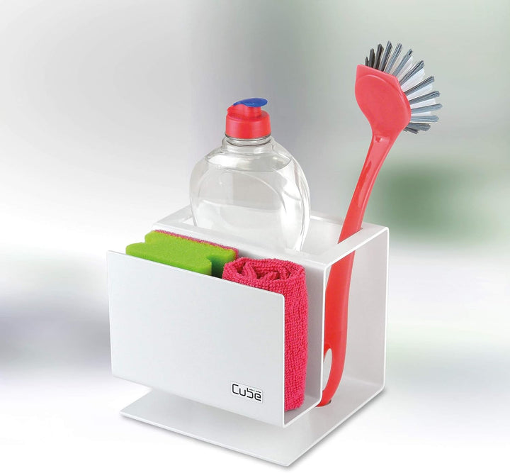 Cube Organizer/ Utensilienhalter/ Ordnungssystem/ Schwammhalter/ Geschirrspül-Set Für Die Küche Weis