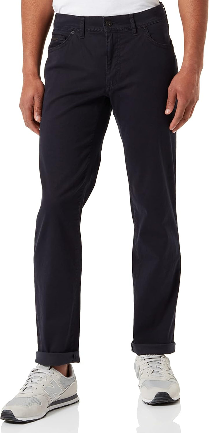 BRAX Straight Fit Hose Cadiz Cotton Satin Stretch Nachtblau 31W / 32L 1 Perma Blue Nos, 31W / 32L 1