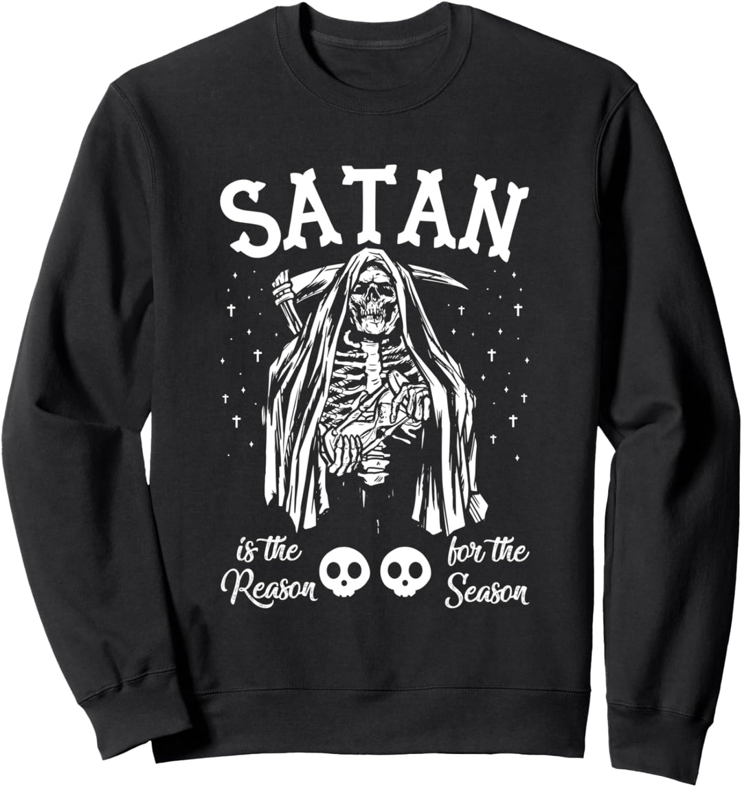 Satan ist der Grund für die Saison Scary Devil Halloween Sweatshirt