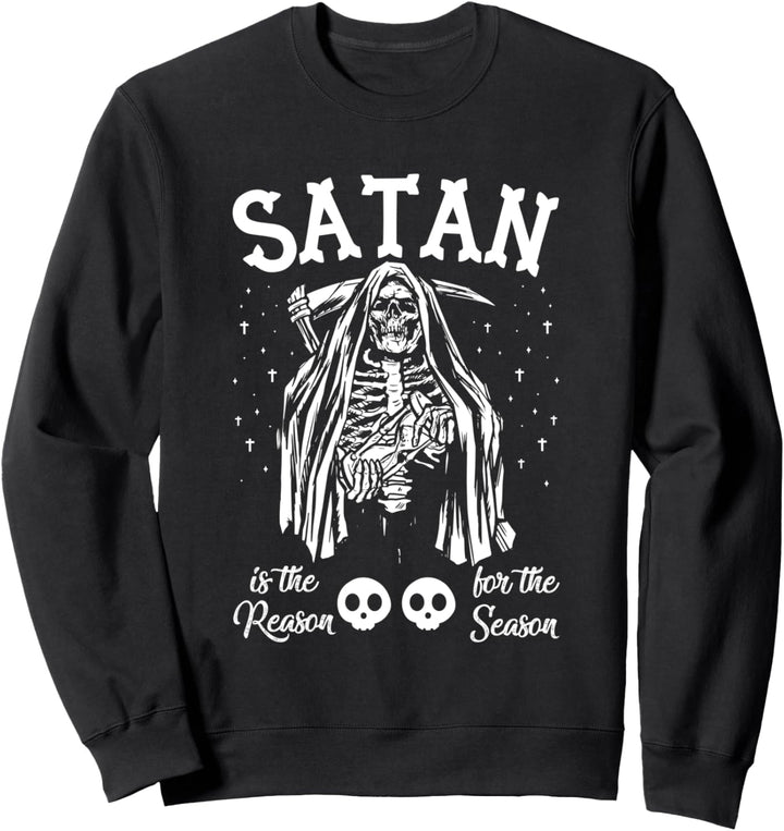 Satan ist der Grund für die Saison Scary Devil Halloween Sweatshirt