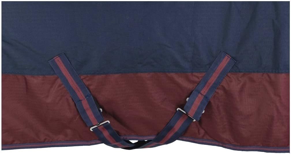 RL24 - Winterdecke 100g Füllung 600D BASICLINE Marine/braun 95cm Marine/Kastanie (Altes Modell) 95cm