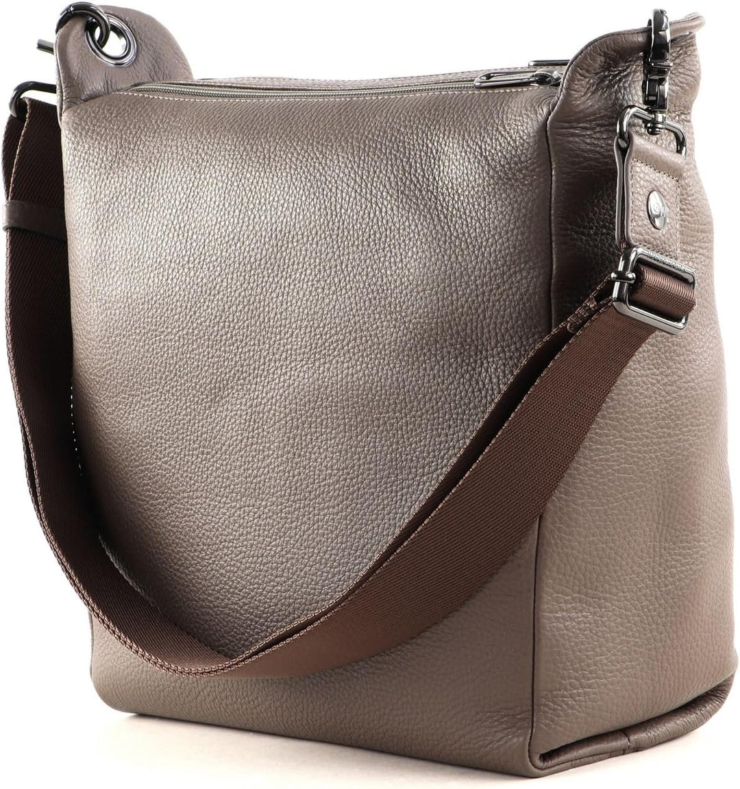 Mandarina Duck Damen Mellow Leather Schultertasche Clay, Clay