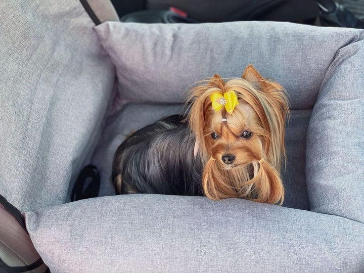 Petsen Personalisierte Hunde Autositz | Hundesitz Auto Rückbank mit Leine| Hundeautositz mit Hundena