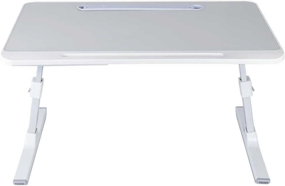 Betttisch Klappbar, Laptoptisch, Einstellbare Höhe, mit Buchständer, Schublade, Lap Stopper, Tablet