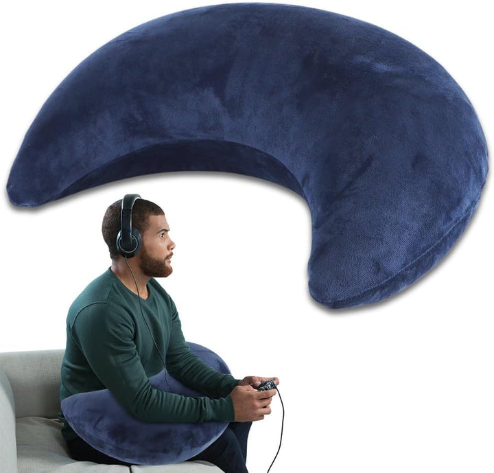 Gaming Kissen Lesekissen, Ergonomic Aufblasbares Armstützkissen für Lange Gaming-Sessions, Häkelkiss