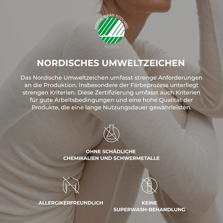 DILLING Damen Merino Wolle T-Shirt – Oberteil Aus 100% Bio Merinowolle – Atmungsaktives Kurzarmshirt