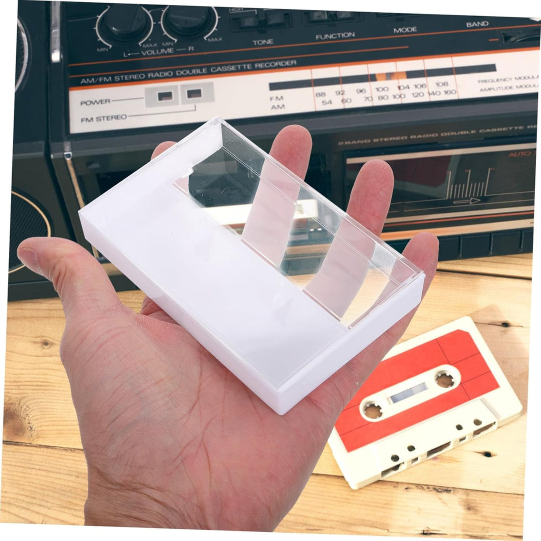 10 StüCk KassettenhüLlen Leer Aus Transparentem Kunststoff 4.33X2.76X0.71In Vintage-Aufbewahrungsbox