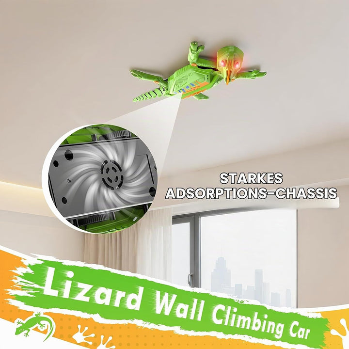 Wall Crawler Gecko, Ferngesteuerter Gecko, der an Wänden und Decken entlang krabbelt, Eidechse Robot
